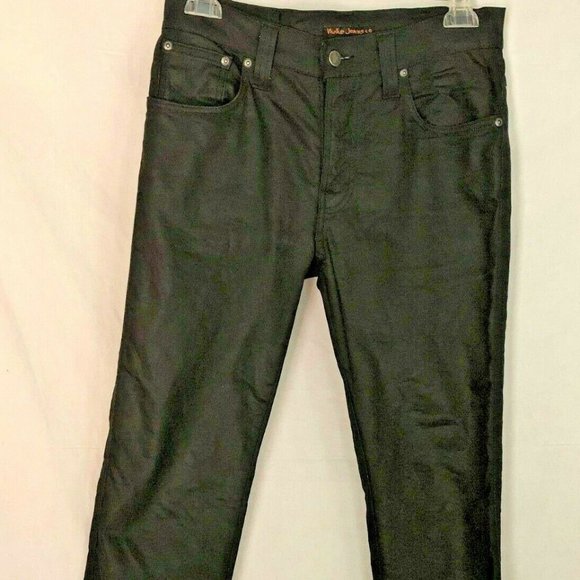 nudie jeans dry black coated